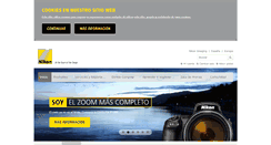Desktop Screenshot of nikon.es