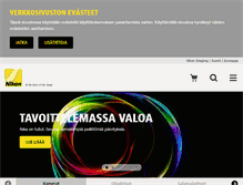 Tablet Screenshot of nikon.fi