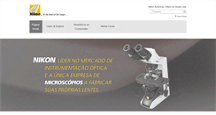 Desktop Screenshot of nikon.com.br
