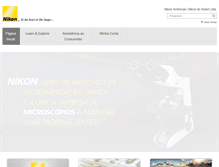 Tablet Screenshot of nikon.com.br